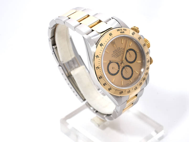 Rolex Daytona El Primero Ref. 16523 Stainless Steel/Yellow Gold Champagne Dial Used ny485wja