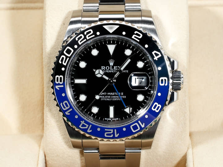 Rolex GMT-Master II Ref. 116710BLNR Stainless Steel Black Dial Oyster Bracelet Excellent Used 5kuin67w