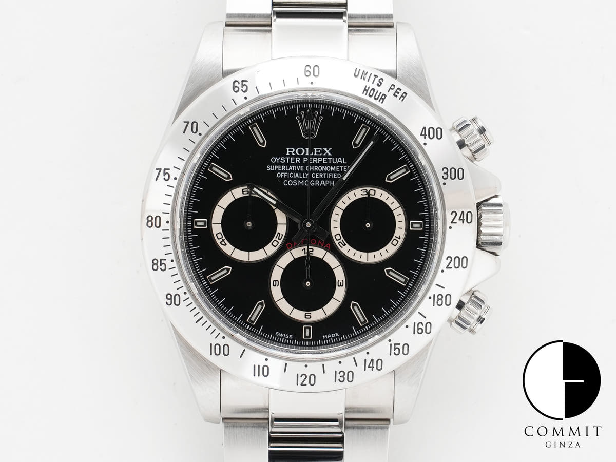 ロレックス デイトナ エルプリメロ Ref.16520 ステンレススチール ブラック文字盤 美中古 6fsn63um