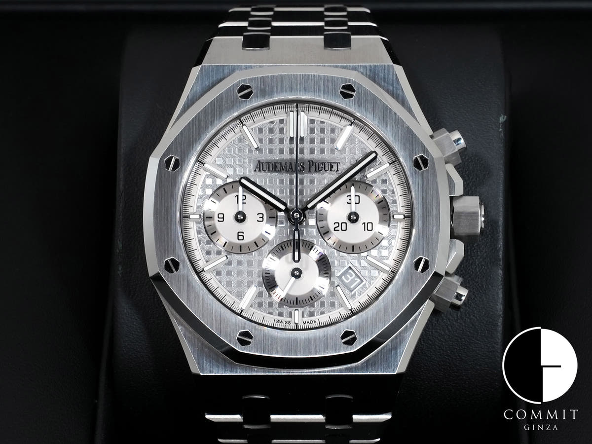 Audemars Piguet Royal Oak Chronograph Ref.26715ST.OO.1356ST.02 Stainless Steel Grey Dial Used xcmkknsn
