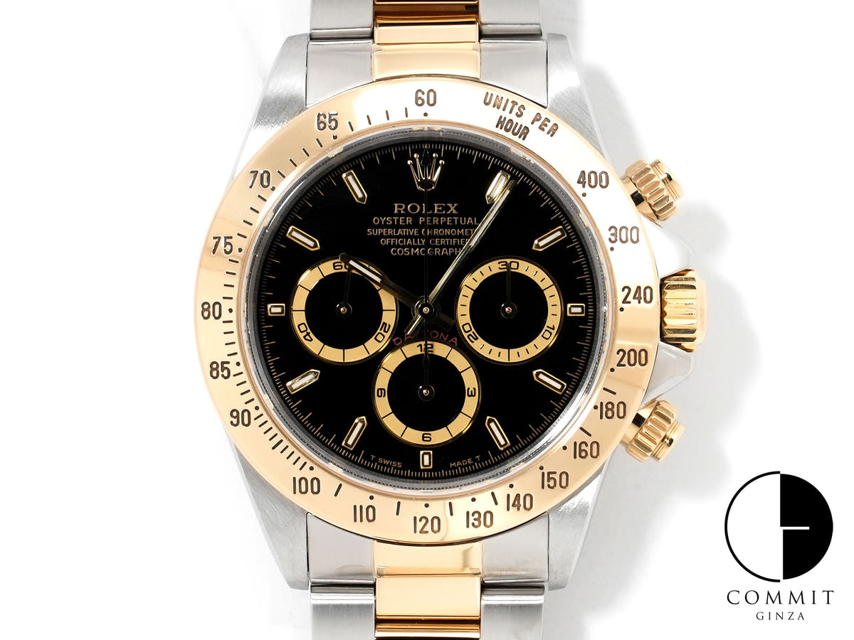 Rolex Daytona El Primero Ref.16523 Stainless Steel/Yellow Gold Black Dial Excellent Used Condition i7ofh65r