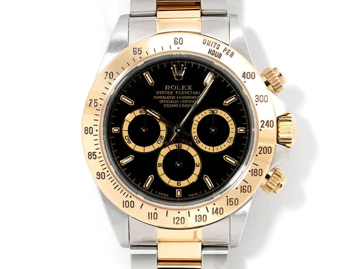 Rolex Daytona El Primero Ref.16523 Stainless Steel/Yellow Gold Black Dial Excellent Used Condition i7ofh65r