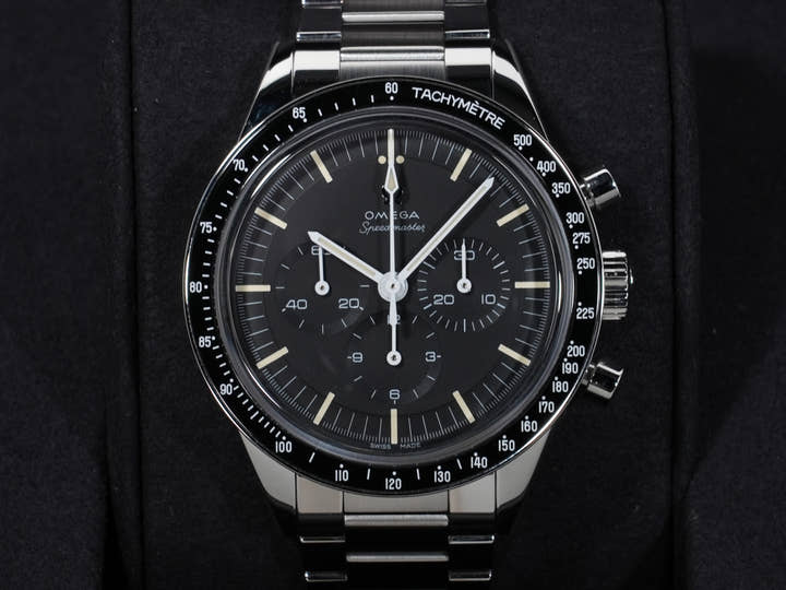 オメガ スピードマスター キャリバー321 クロノグラフ 39.7MM Ref.311.30.40.30.01.001 ステンレススチール ブラック文字盤 美中古 ykzzzwm7