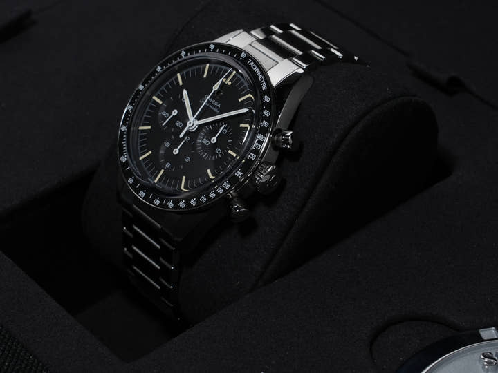 オメガ スピードマスター キャリバー321 クロノグラフ 39.7MM Ref.311.30.40.30.01.001 ステンレススチール ブラック文字盤 美中古 ykzzzwm7
