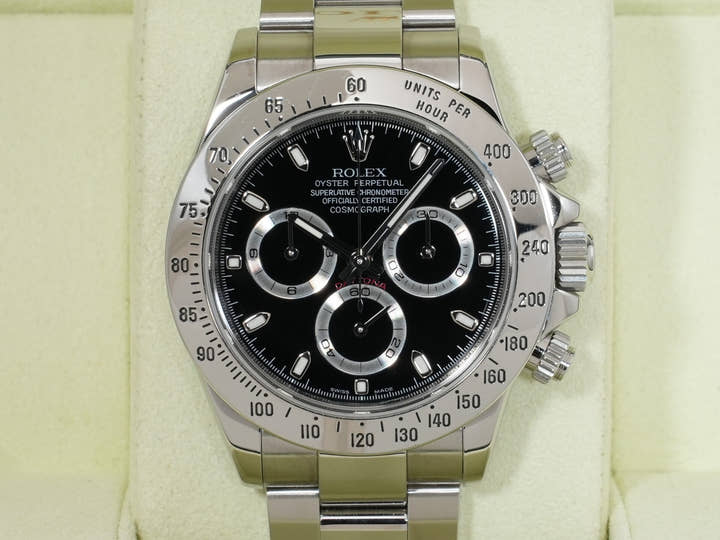 ロレックス デイトナ Ref.116520 ステンレススチール ブラック文字盤 中古 4akhphbw