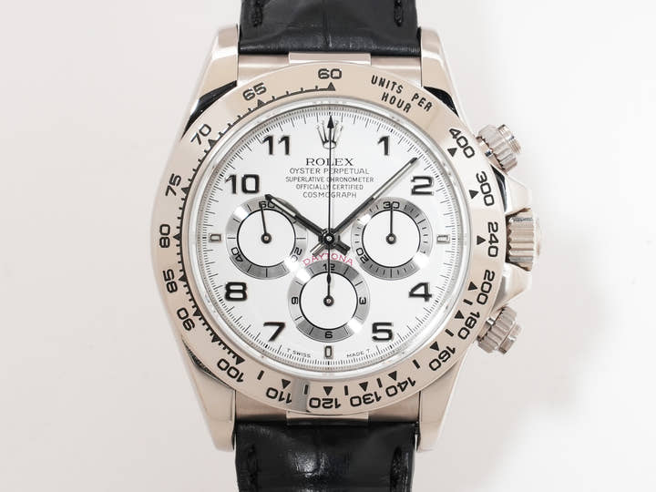 Rolex Daytona El Primero Ref. 16519 White Gold White Arabic Dial Used 7u2vb3zp
