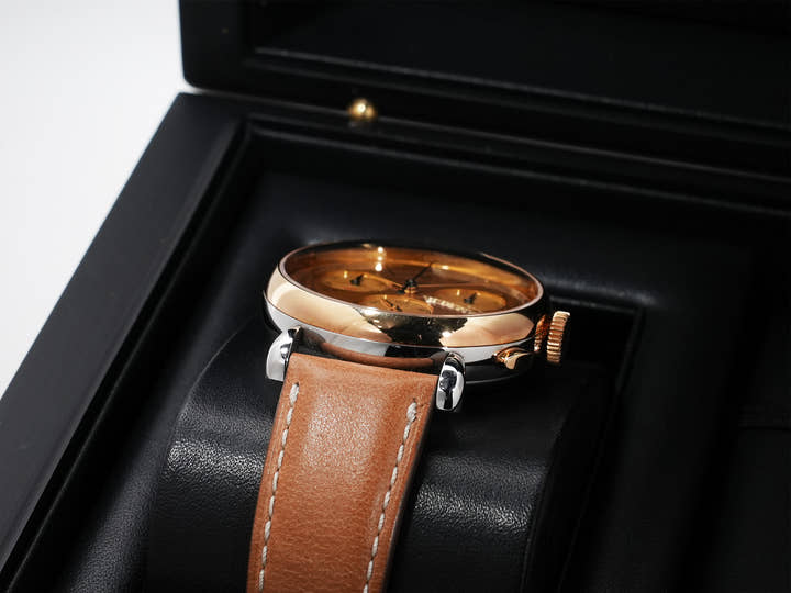 Audemars Piguet Re-master 01 Chronograph Ref. 26595SR.OO.A032VE.01 Stainless Steel/Pink Gold Yellow Gold Dial Used bwu8q9nr