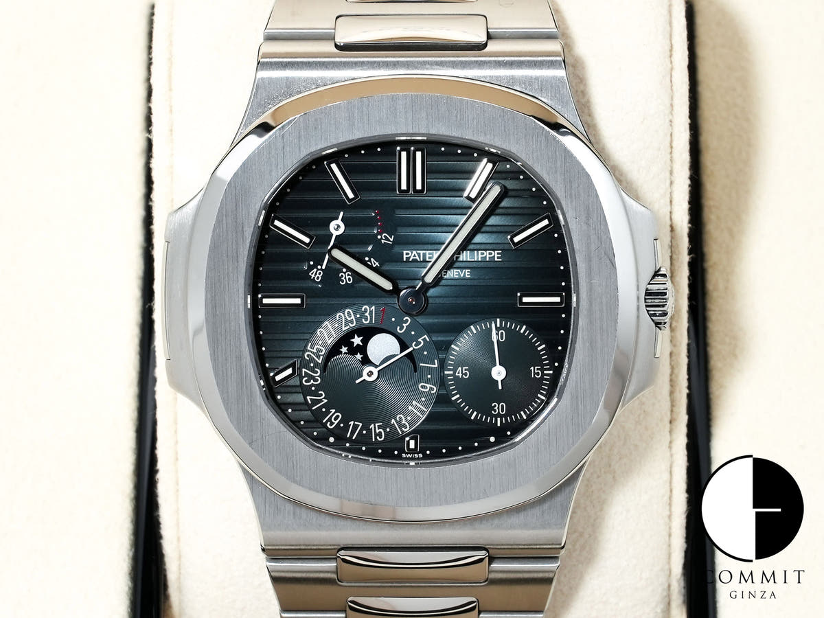 Patek Philippe Nautilus Petite Complication Ref.5712/1A-001 Stainless Steel Blue Dial Excellent Used 2d6eg5ao