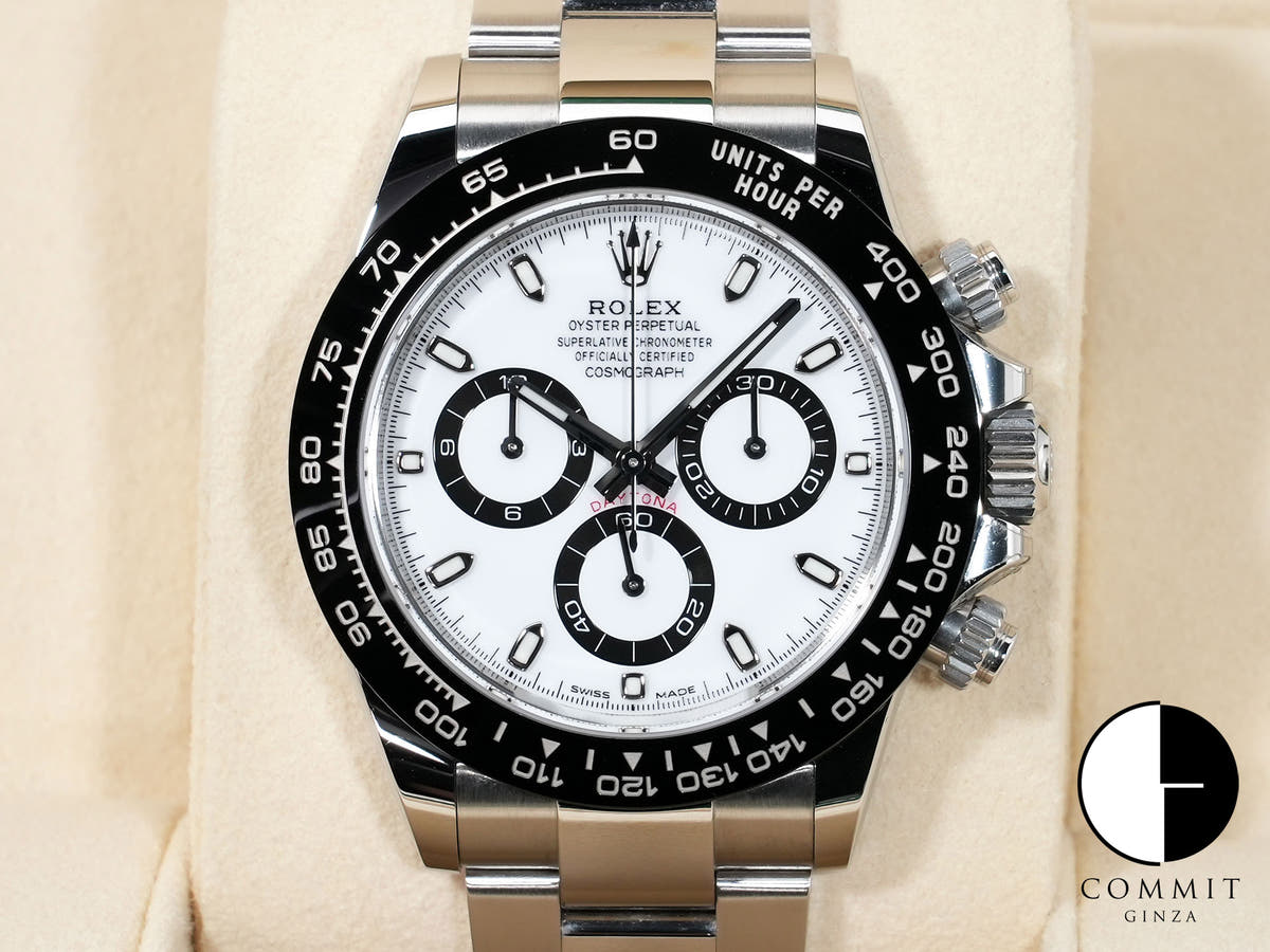 ロレックス デイトナ Ref.116500LN ステンレススチール ホワイト文字盤 中古 yb2mii8t