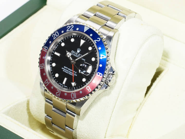 Rolex GMT-Master II Ref. 16710 Stainless Steel Black Dial Oyster Bracelet Used kdcpik9h
