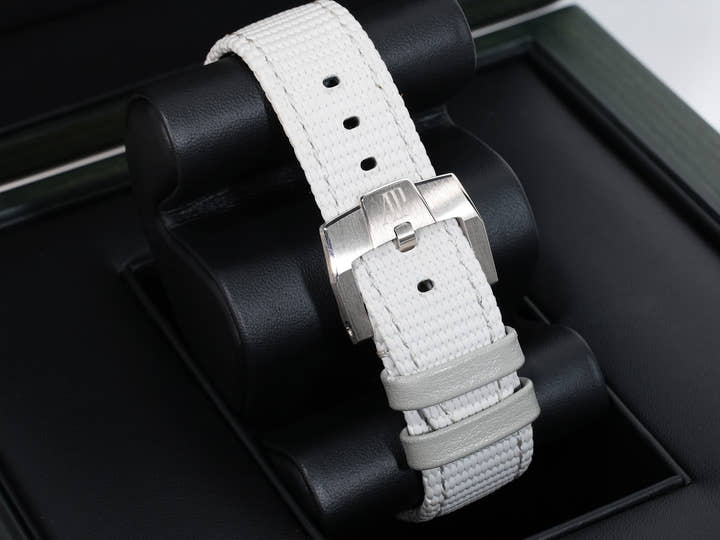 AUDEMARS PIGUET CODE 11.59 by Audemars Piguet Ref. 15210CR.OO.A008KB.01 White Gold/Pink Gold Gray Lacquer Dial Excellent Condition kf3nzaxb