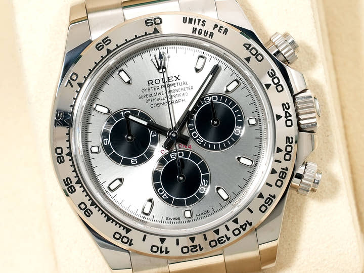 Rolex Daytona Ref. 116509 White Gold Steel x Black Dial Excellent Condition aqqe4fbm