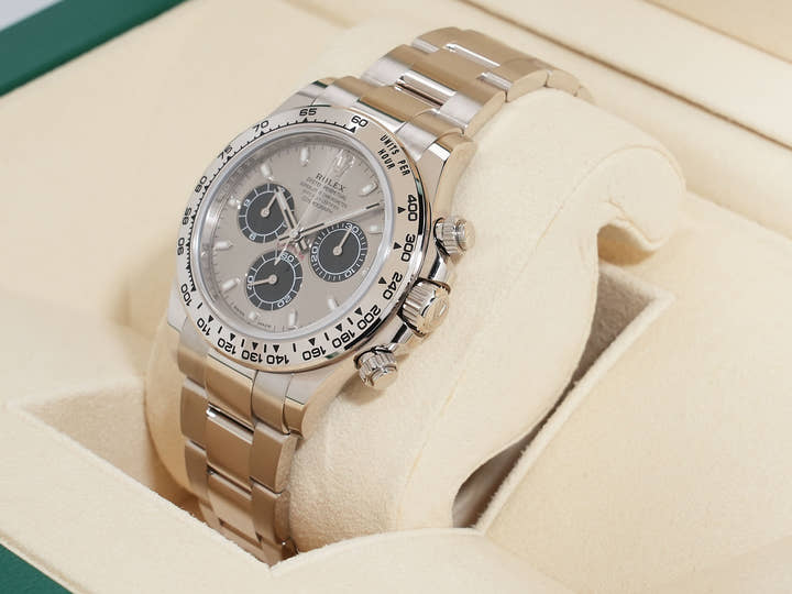 Rolex Daytona Ref. 116509 White Gold Steel x Black Dial Excellent Condition aqqe4fbm