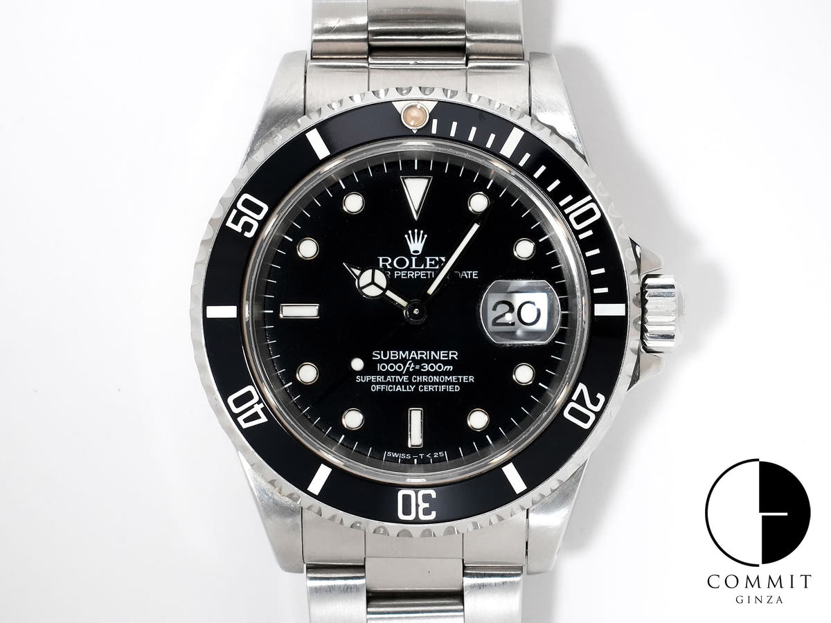 Rolex Submariner Date Ref.16610 Stainless Steel Black Dial Used pzyzbxj4