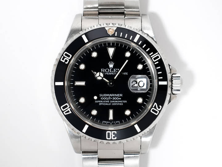 Rolex Submariner Date Ref.16610 Stainless Steel Black Dial Used pzyzbxj4
