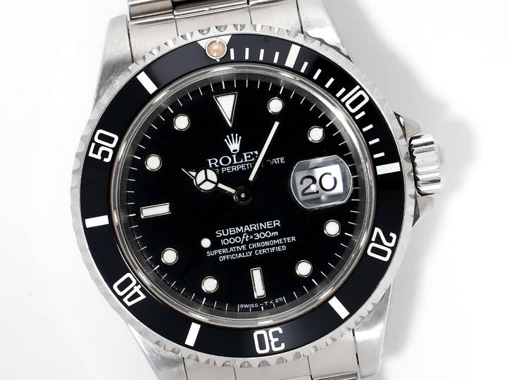 Rolex Submariner Date Ref.16610 Stainless Steel Black Dial Used pzyzbxj4