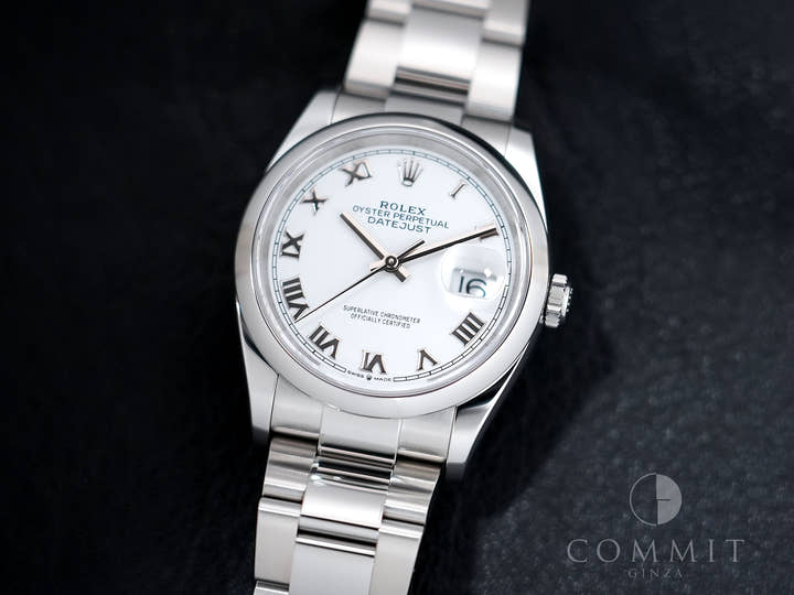 Rolex Datejust 36 Ref. 126200 Stainless Steel White Dial Oyster Bracelet Excellent Condition s75hngdc