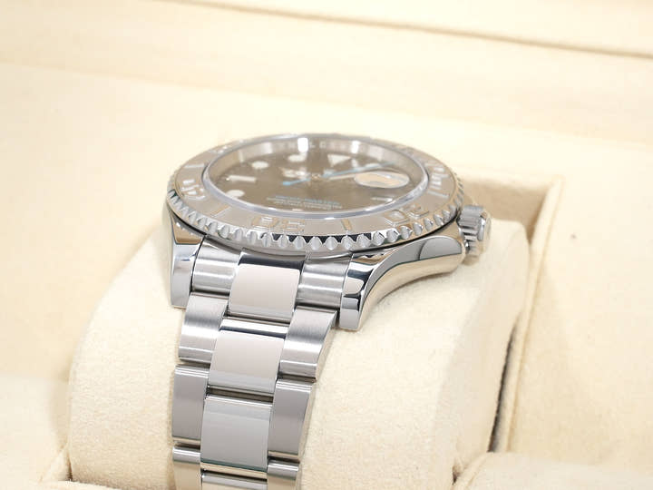 ロレックス ヨットマスター40 Ref.116622 ステンレススチール/プラチナ ダークロジウム文字盤 中古 j3bhyhnv