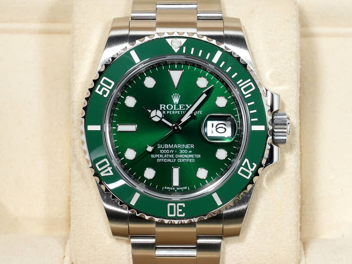 ロレックス サブマリーナー デイト Ref.116610LV ステンレススチール グリーン文字盤 中古 ifst8bcj