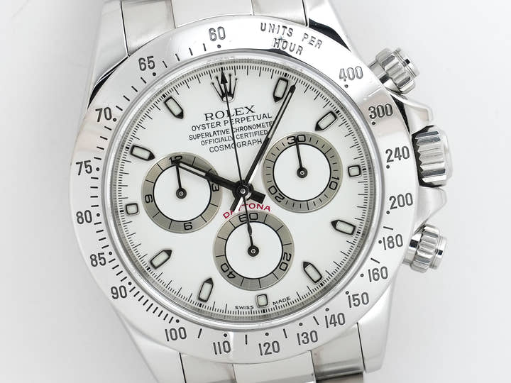 Rolex Daytona Ref. 116520 Stainless Steel Ivory Dial Used 8q3gkwzh