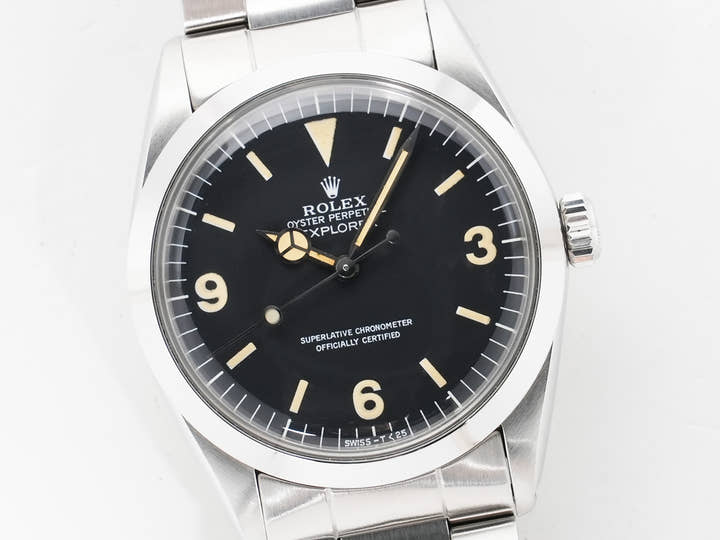 ロレックス エクスプローラーI Ref.1016 ステンレススチール ブラック文字盤 中古 tqq6qbfp