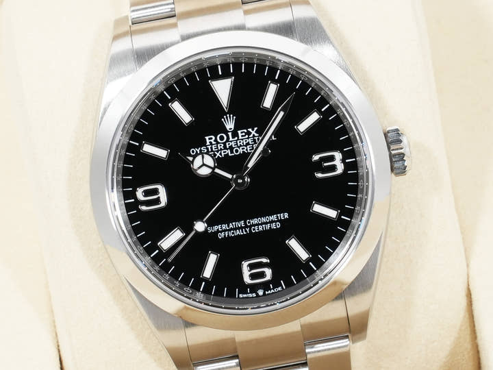 ロレックス エクスプローラー36 Ref.124270 ステンレススチール ブラック文字盤 オイスターブレスレット 美品 s59j6g6r