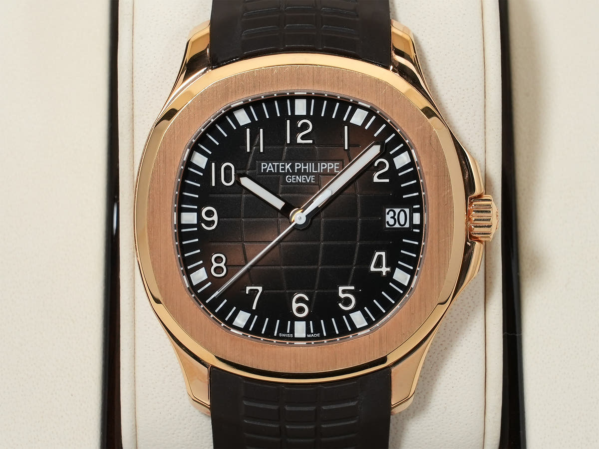 Patek Philippe Aquanaut Ref. 5167R-001 Rose Gold Brown Dial Used zc39rafz