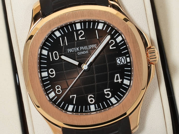 Patek Philippe Aquanaut Ref. 5167R-001 Rose Gold Brown Dial Used zc39rafz