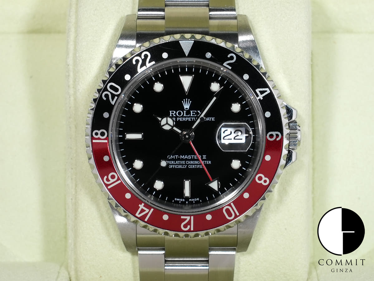 Rolex GMT-Master II Ref. 16710 Stainless Steel Black Dial Oyster Bracelet Used ppv8q5dv