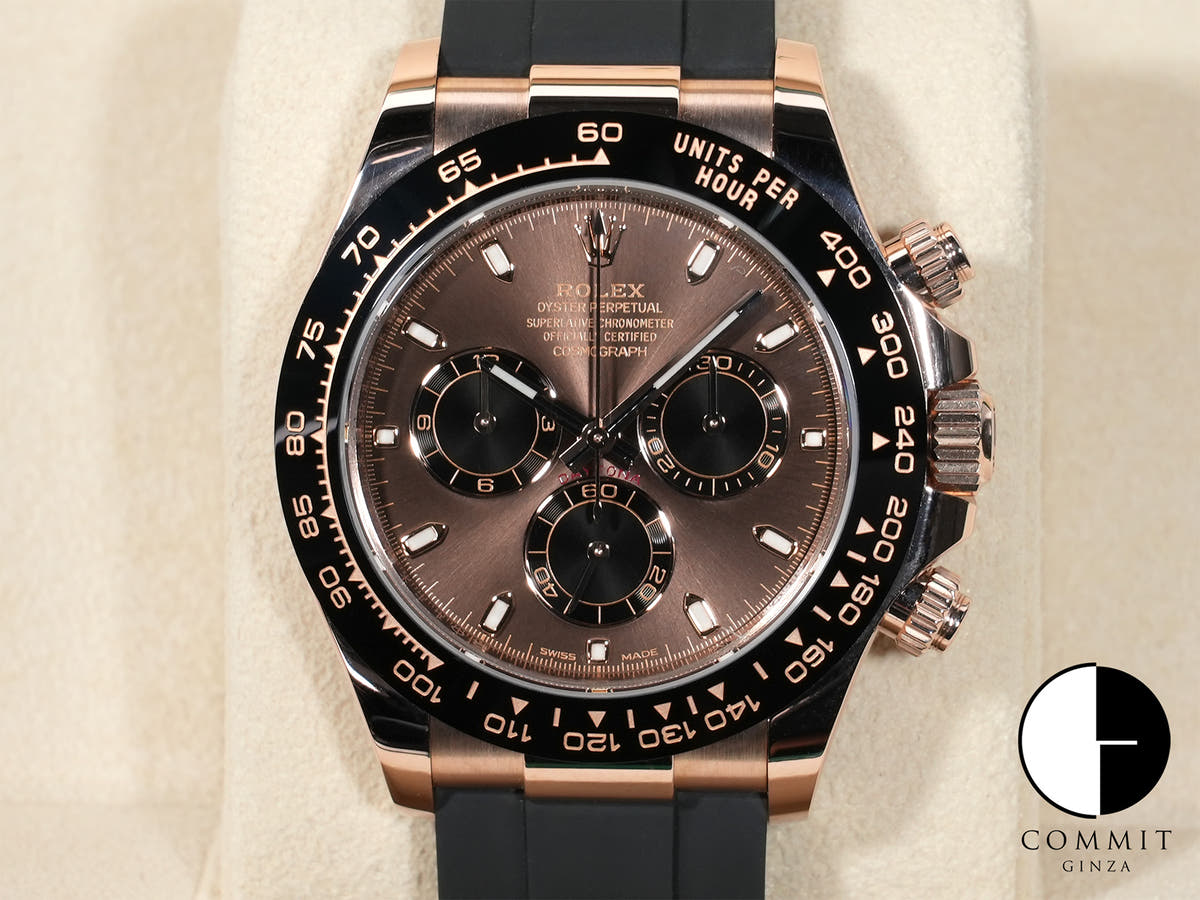Rolex Daytona Ref. 116515LN Everose Gold Chocolate x Black Dial Excellent Used Condition anf6c64p