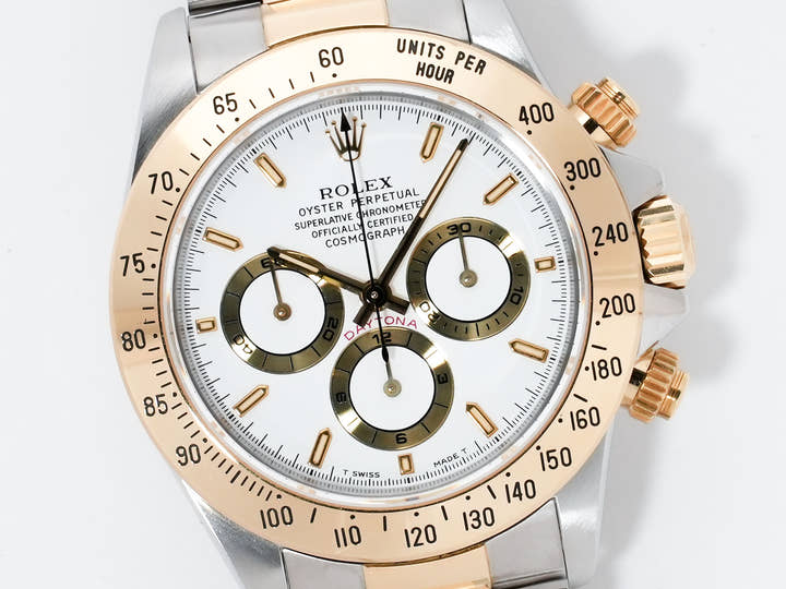 Rolex Daytona El Primero Ref. 16523 Stainless Steel/Yellow Gold White Dial Used nnzxmzkq