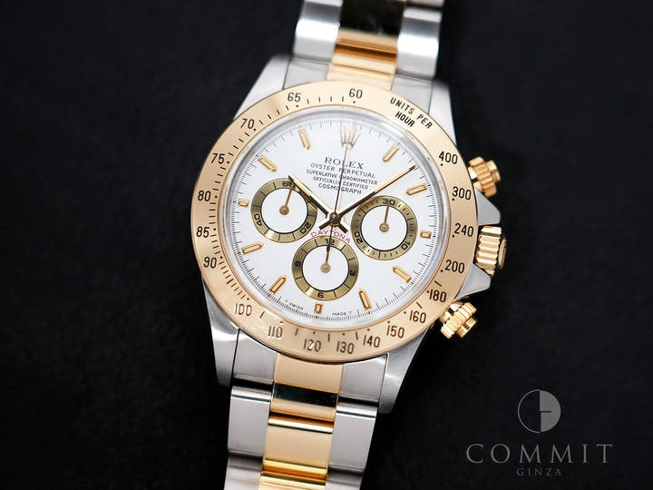 Rolex Daytona El Primero Ref. 16523 Stainless Steel/Yellow Gold White Dial Used nnzxmzkq
