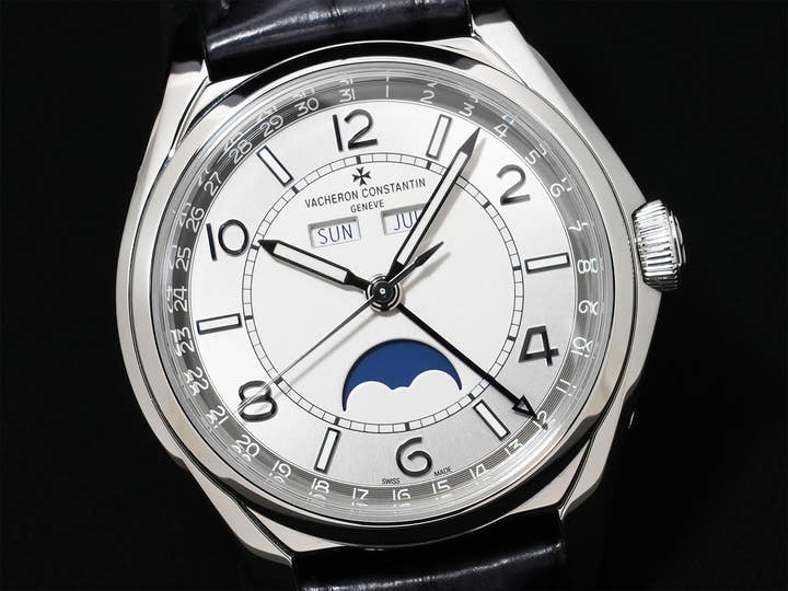 ヴァシュロンコンスタンタン フィフティーシックス コンプリートカレンダー Ref.4000E/000A-B439 ステンレススチール シルバー文字盤 美中古 evgzi85t