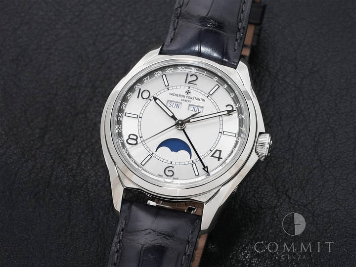 ヴァシュロンコンスタンタン フィフティーシックス コンプリートカレンダー Ref.4000E/000A-B439 ステンレススチール シルバー文字盤 美中古 evgzi85t