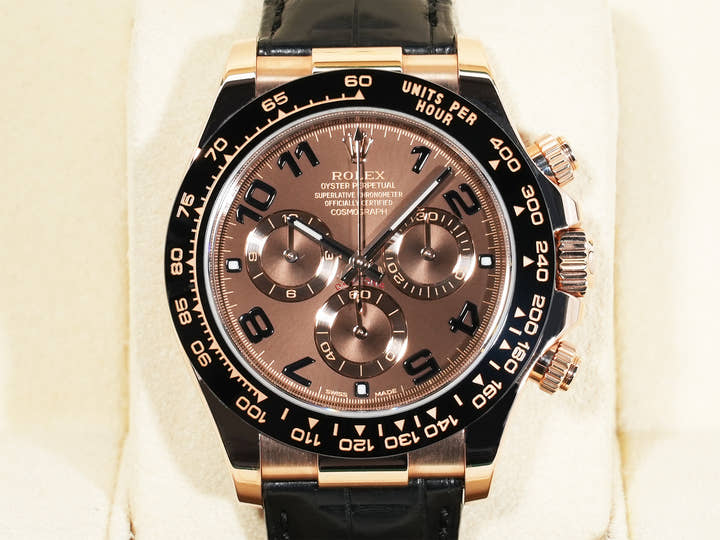 ロレックス デイトナ Ref.116515LN エバーローズゴールド チョコレートxアラビア文字盤 中古 u2jyx32o