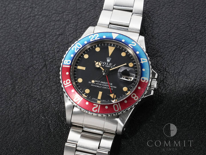 ロレックス GMTマスター Ref.1675 ステンレススチール ブラック文字盤 オイスターブレスレット 中古 pwyde5z7