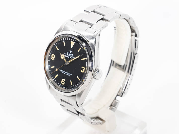 ロレックス エクスプローラーI Ref.1016 ステンレススチール ブラック文字盤 中古 oydw7n4g