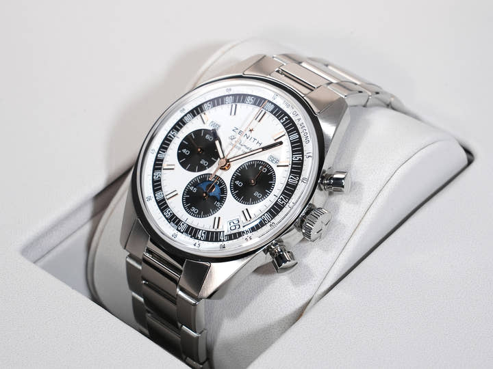 ゼニス クロノマスター オリジナル トリプルカレンダー Ref.03.3400.3610/38.M3200 ステンレススチール ホワイト文字盤 美品 ebirwqej