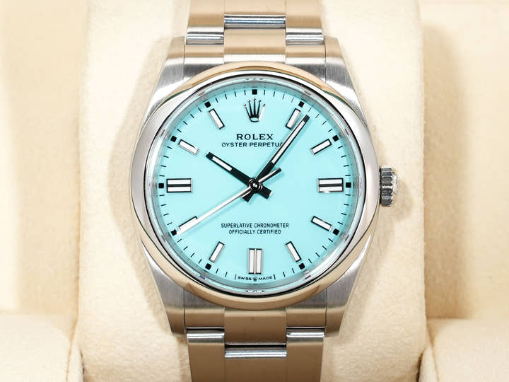 ロレックス オイスターパーペチュアル36 Ref.126000 ステンレススチール ターコイズ文字盤 中古 qicbut86