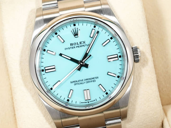 ロレックス オイスターパーペチュアル36 Ref.126000 ステンレススチール ターコイズ文字盤 中古 qicbut86