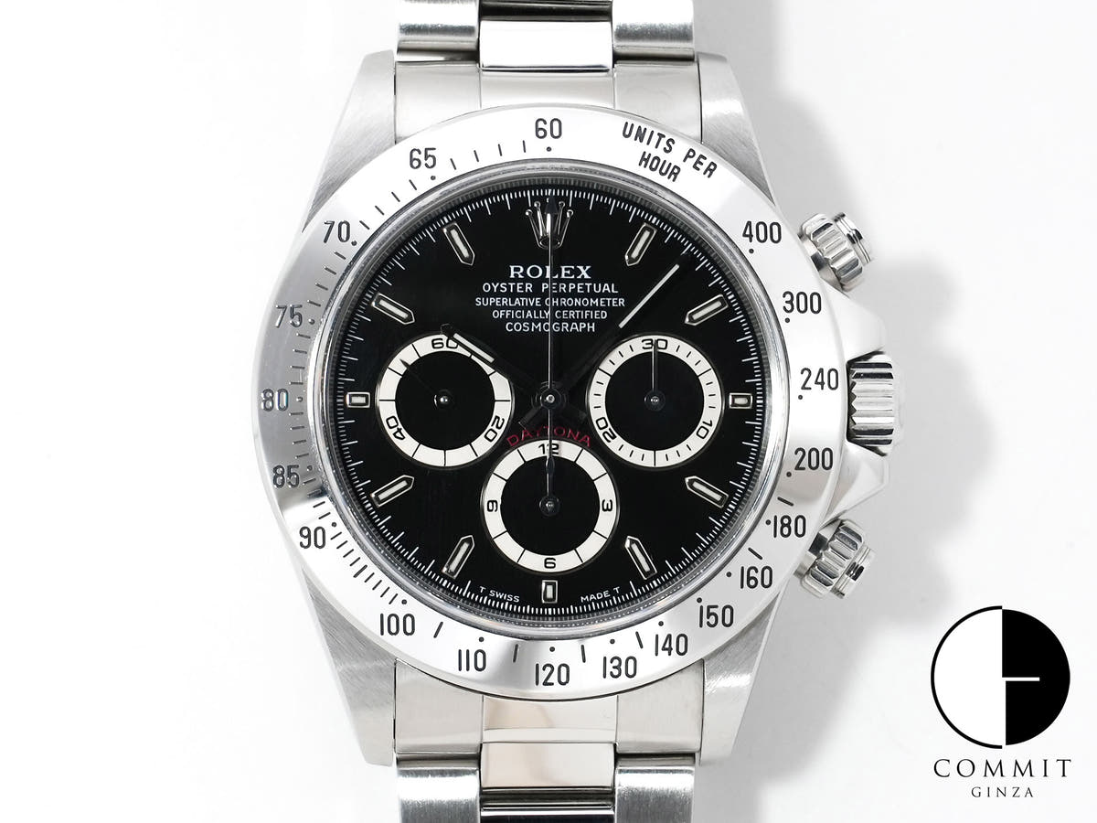 Rolex Daytona El Primero Ref. 16520 Stainless Steel Black Dial Excellent Condition 8kozbphe