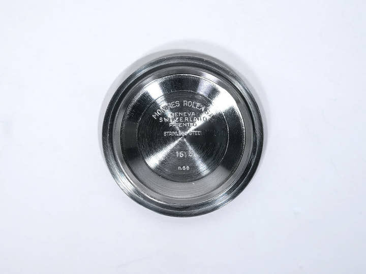 Rolex GMT-Master Ref. 1675 Stainless Steel Black Dial Oyster Bracelet Used knhr8mt4