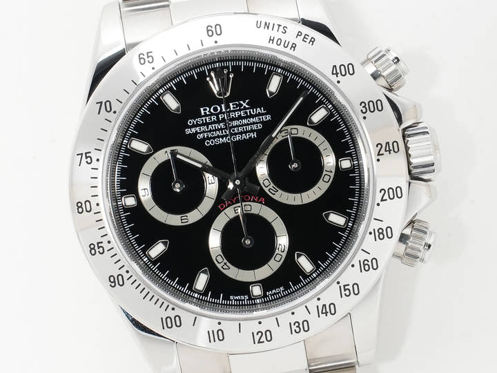 ロレックス デイトナ Ref.116520 ステンレススチール ブラック文字盤 美品 bysrqrav