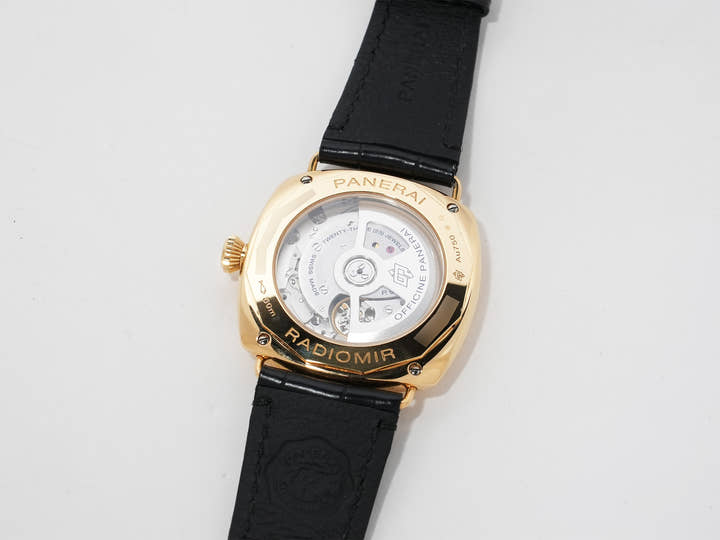 パネライ ラジオミール クアランタ イエローゴールド Ref.PAM01437 イエローゴールド グリーン文字盤 中古 2ibxy2aw