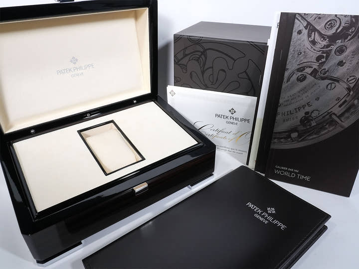 パテックフィリップ コンプリケーション ワールドタイム Ref.5230R-001 ローズゴールド シルバー文字盤 中古 iop75yvq
