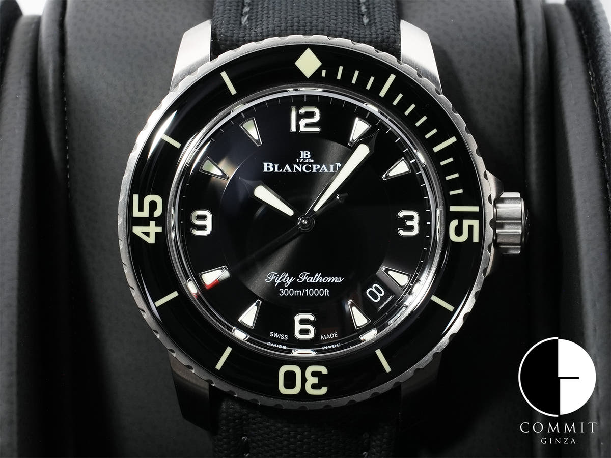 Blancpain Fifty Fathoms Ref. 5015 12B30 B52B Titanium Black Dial Excellent Condition zuhjcg38