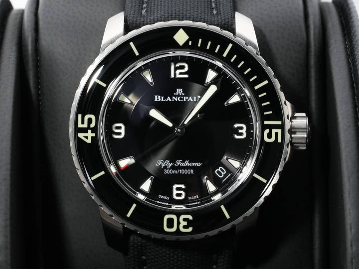 Blancpain Fifty Fathoms Ref. 5015 12B30 B52B Titanium Black Dial Excellent Condition zuhjcg38