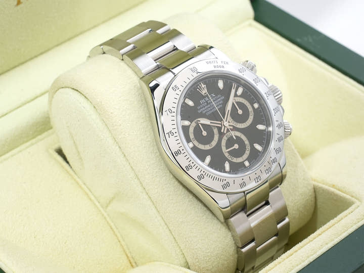 ロレックス デイトナ Ref.116520 ステンレススチール ブラック文字盤 美品 baq75rb2