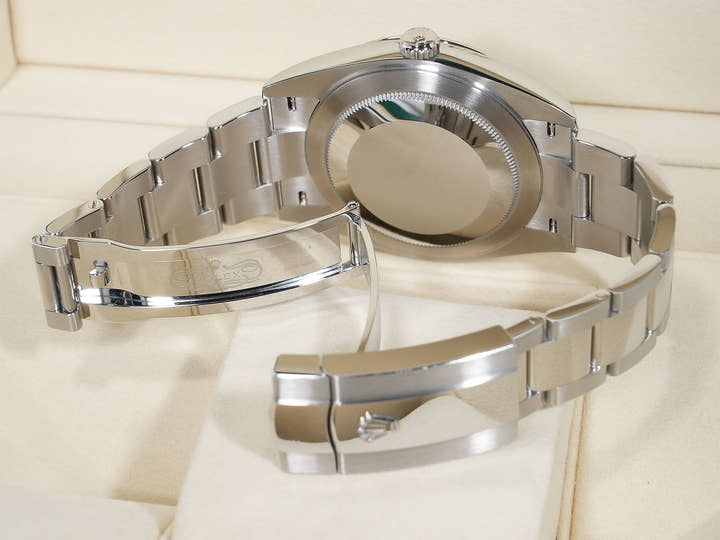 Rolex Datejust 41 Ref. 126334 Stainless Steel/White Gold Mint Green Dial Oyster Bracelet Pre-owned d2cgxfpk