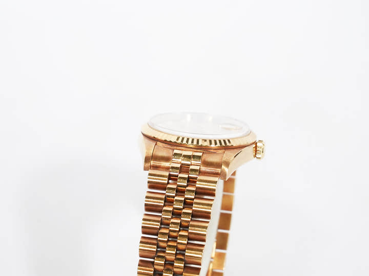 Rolex Datejust 36 Ref. 16238G Yellow Gold Champagne Gold x 10P Diamond Dial Jubilee Bracelet Used ruucyag7